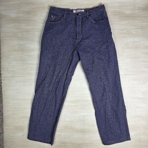 Avirex Denim‎ Purple Jeans Baggy Wide Leg Y2K Vintage Streetwear Men's Size 34